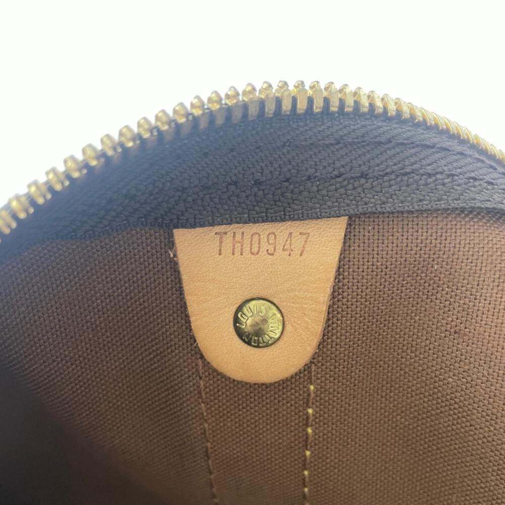 LOUIS VUITTON Brown Monogram Leather Keepall 50 Boston Bag - Picture 8 of 8